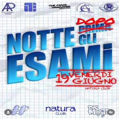notte dopo gli esami