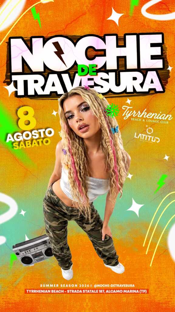 Locandina Noche De Travesura Sabato Tyrrhenian
