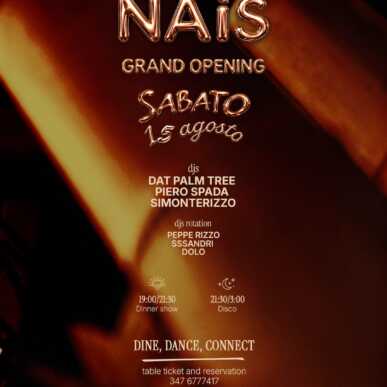 NAIS SABATO 15 AGOSTO