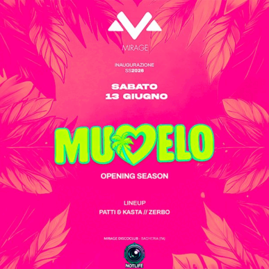 ✨OFFICIAL OPENING MIRAGE ✨ SABATO 13