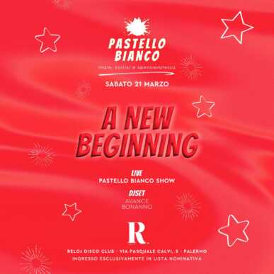 PASTELLO BIANCO – Sabato 21.03.2026 | R Club