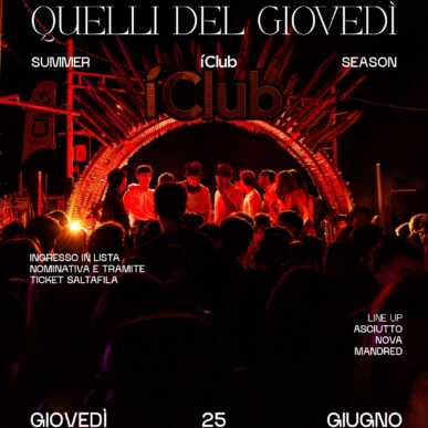 QUELLI DEL GIOVEDI | 25 GIUGNO 2026 IClub