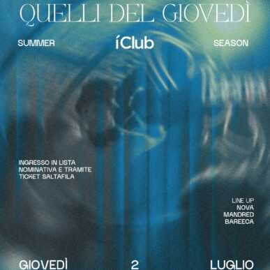 QUELLI DEL GIOVEDI | 2 LUGLIO 2026 IClub