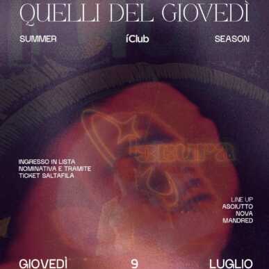 QUELLI DEL GIOVEDI | 9 LUGLIO 2026 IClub