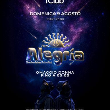 ALEGRIA – DOMENICA 09.08.2026 | IClub