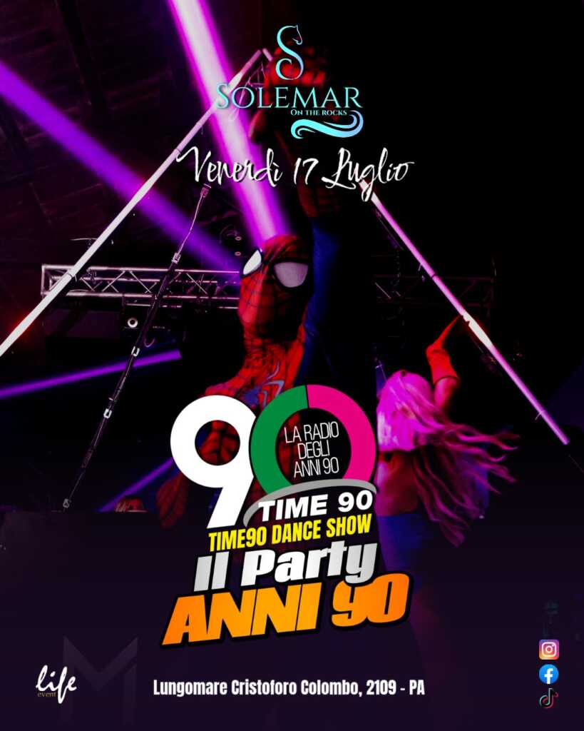 Locandina Party Anni 90