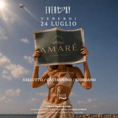 AMARE’ 24.07.2026 | Solemar Club