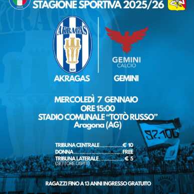 VIRTUS AKRAGAS SLP-GEMINI