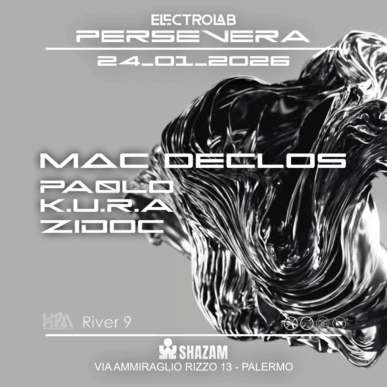 PERSEVERA @ Shazam Club Sabato 24